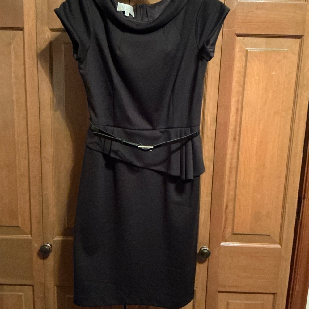 Kasper Black Midi Dress
